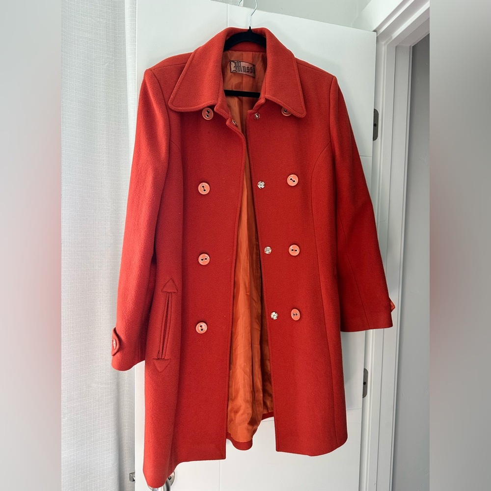 Long Orange coat